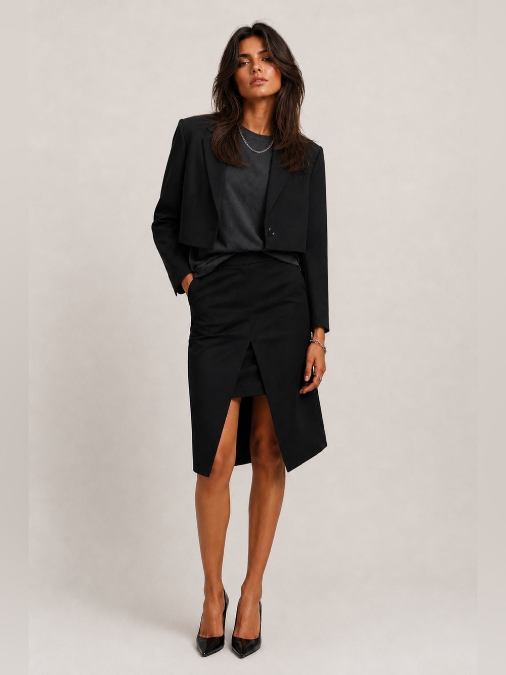 Mason by Mason Michelle origami skirt.  Fits big